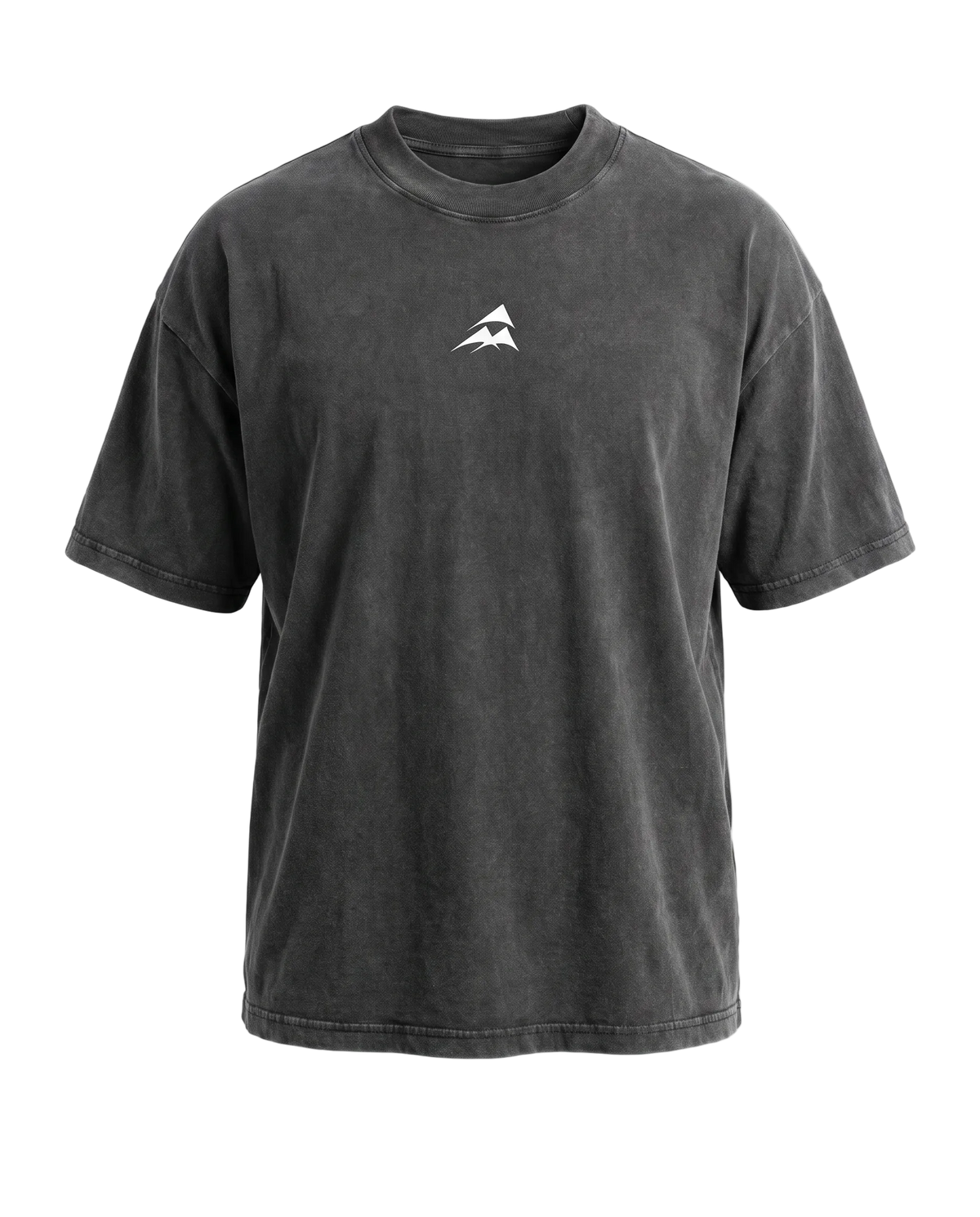 YATE Origin Hybrid Tee in grey, front view — training tee for gym, everyday wear and recovery.