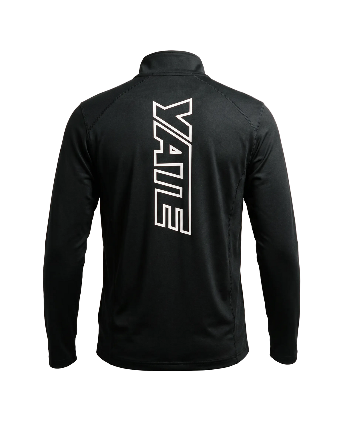 YATE Origin Performance Quarter Zip, back view showing the raglan seam construction.