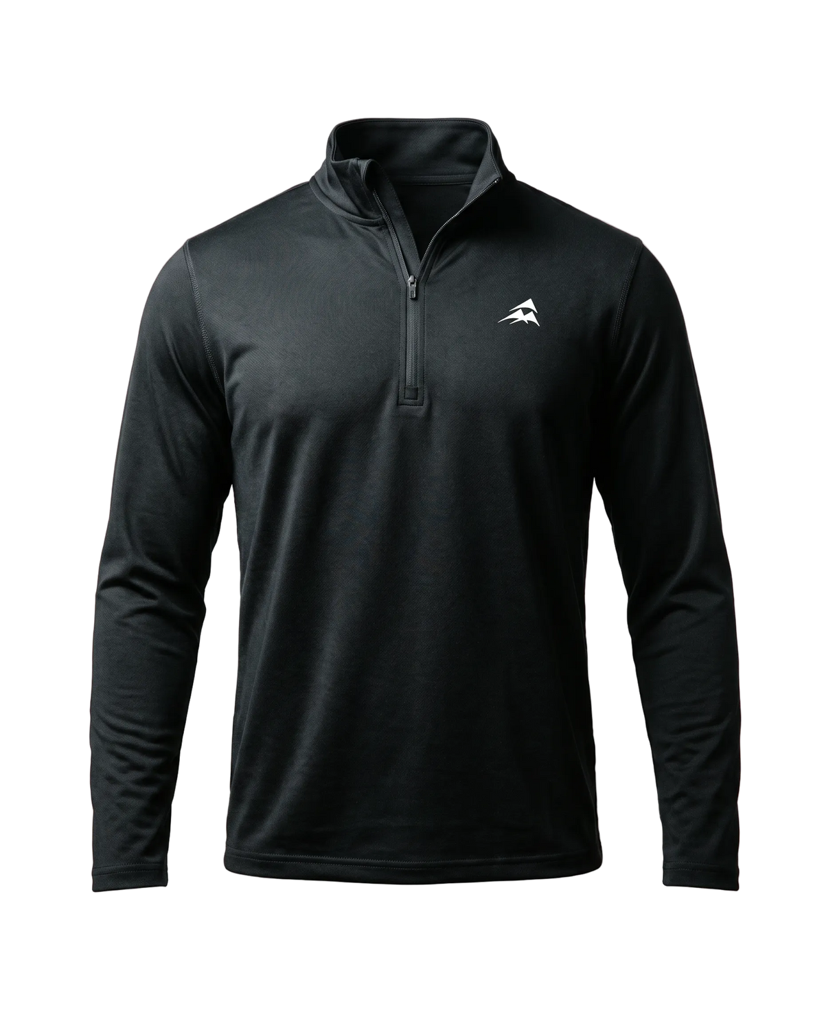 YATE Origin Performance Quarter Zip, front view — warm-up layer for running, gym and training sessions.