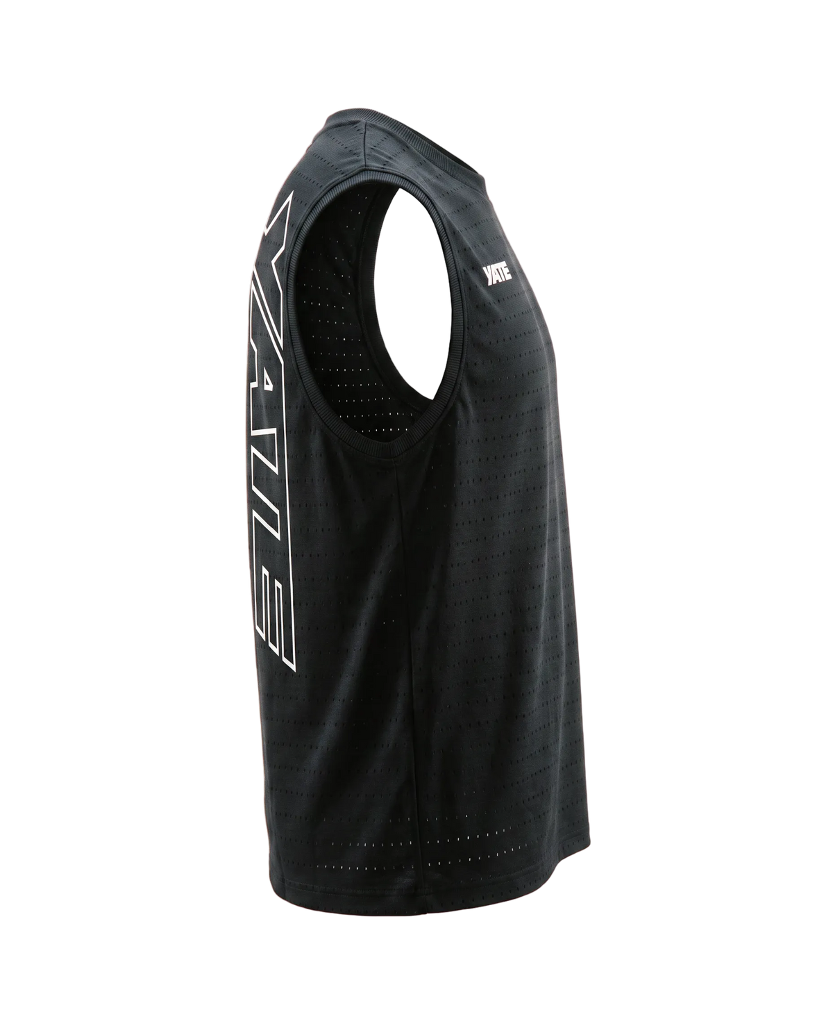 YATE Origin Performance Tank-Top, right side view showing the tapered fit and armhole cut.